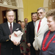President Bush shows off a Hunt For Red October Hat (George Bush Presidential Library and Museum)